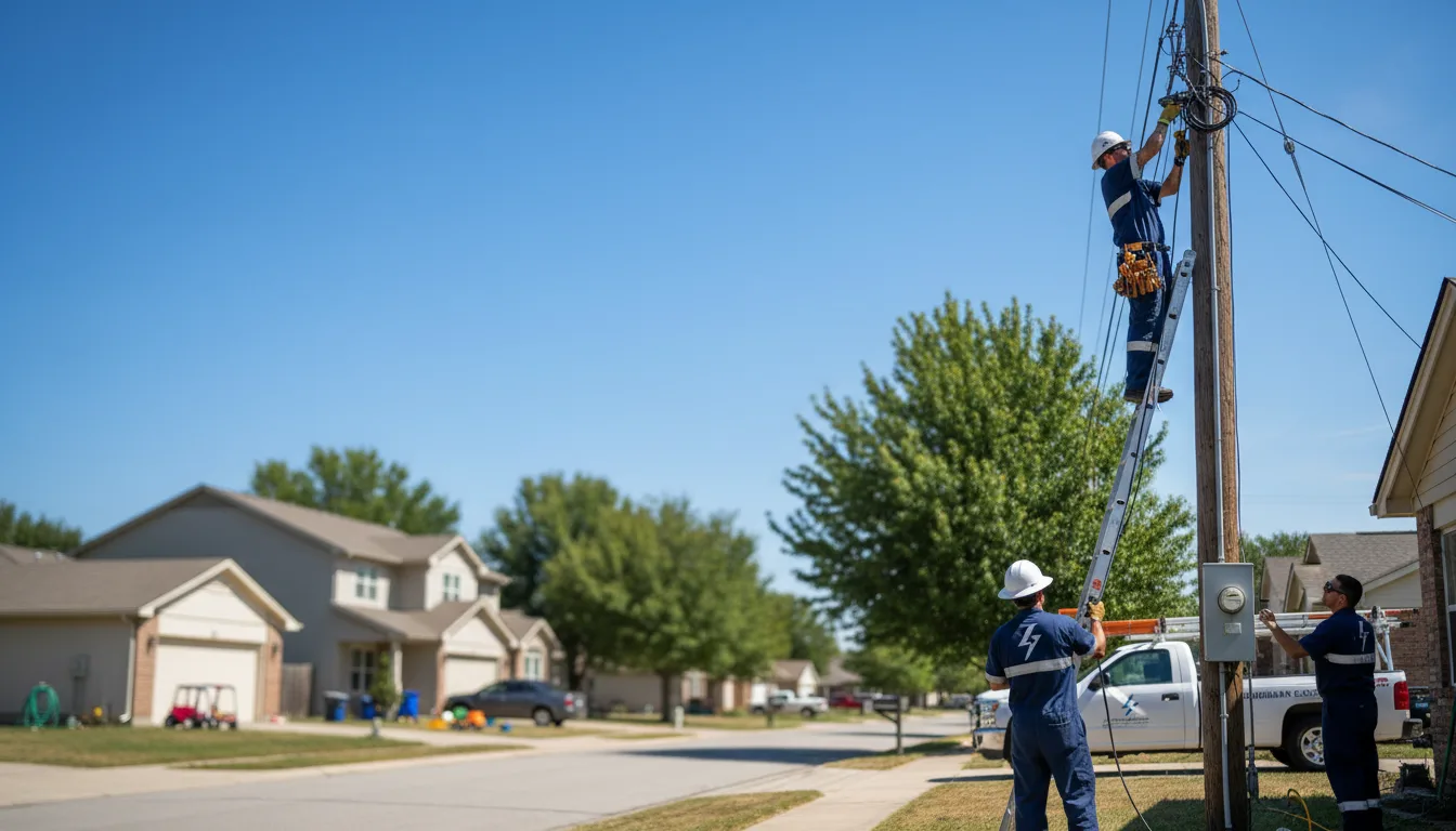 Residential electrician providing installation services in Royalton, MN